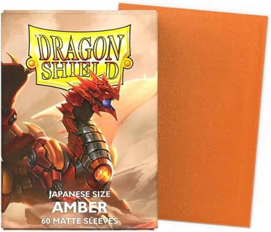 Dragon Shield - 60 Matte Sleeves - Amber - Japanese Size