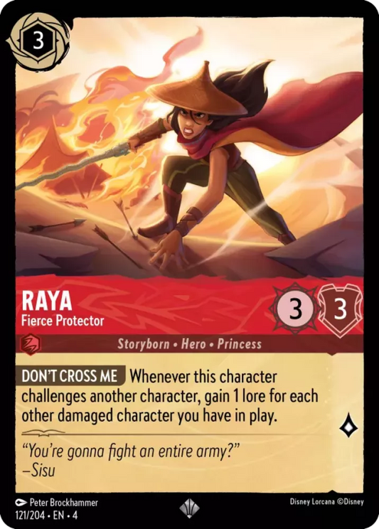 Set 4-121 | Raya - Fierce Protector | Super Rare