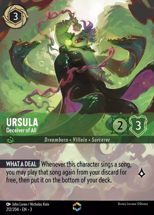 Set 3-212 | Ursula - Deceiver of All | Enchanted