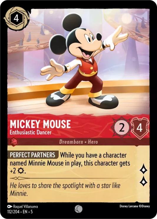Set 5-112 | Mickey Mouse - Enthusiastic Dancer | Common