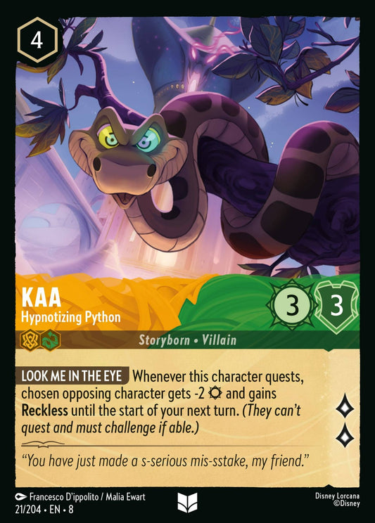 Set 8-021 | Kaa - Hypnotizing Python | Uncommon