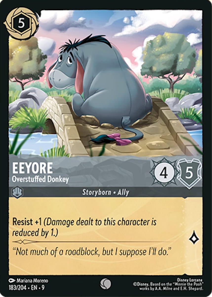 Set 9-183 | Eeyore - Overstuffed Donkey | Common