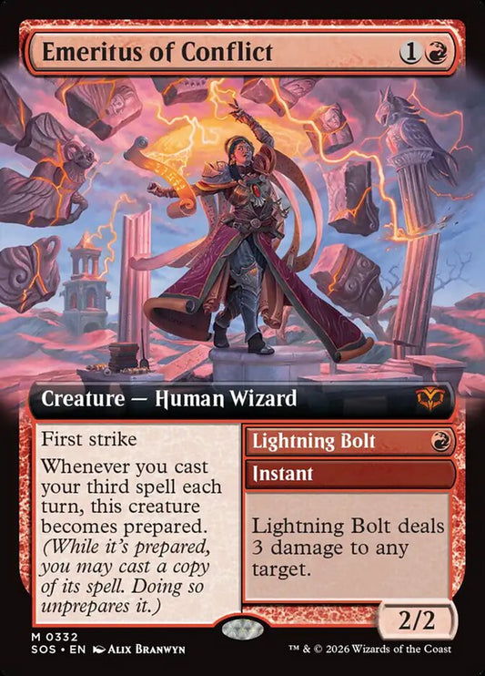 SOS-332 Emeritus of Conflict // Lightning Bolt -EN- M (Foil)