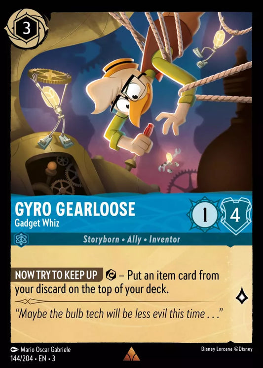 Set 3-144 | Gyro Gearloose - Gadget Whiz | Rare