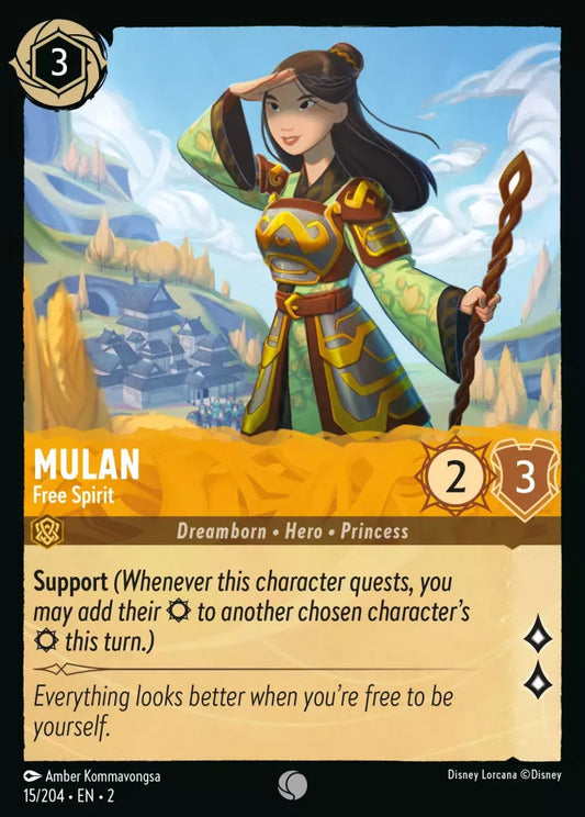 Set 2-015 | Mulan - Free Spirit | Common