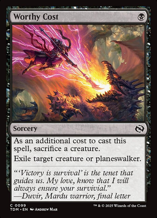 TDM-0099 | Worthy Cost | EN  | - | Non-Foil