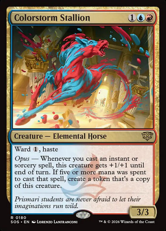 SOS-180  Colorstorm Stallion -EN- R (Non-Foil)