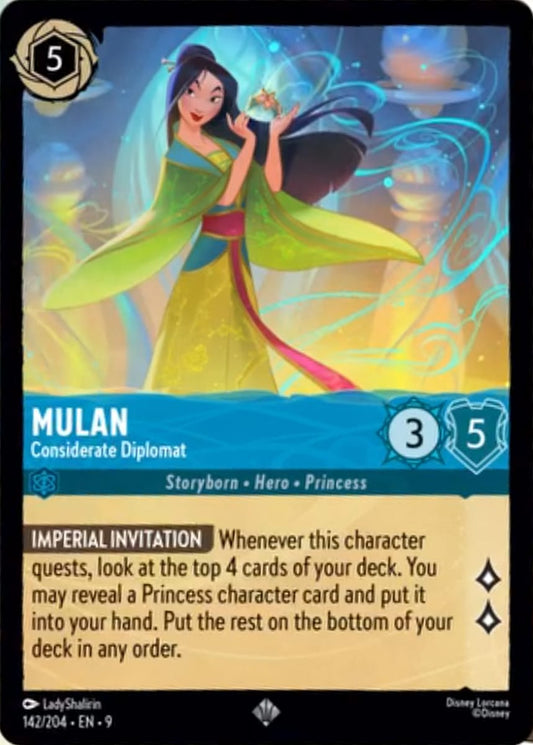 Set 9-142 | Mulan - Considerate Diplomat | Super Rare