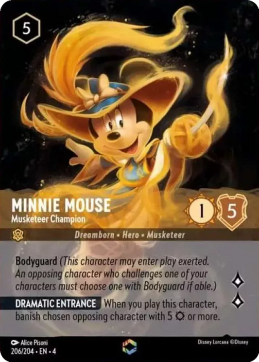 Set 4-206 | Minnie Mouse - Musketeer Champion | Enchanted