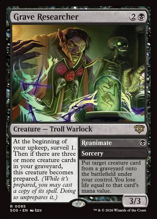 SOS-085 Grave Researcher // Reanimate -EN- R (Foil)