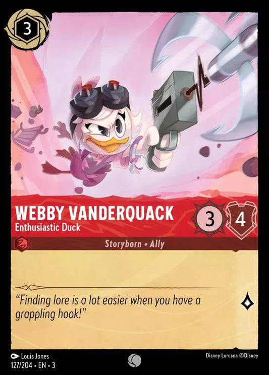 Set 3-127 | Webby Vanderquack - Enthusiastic Duck | Common