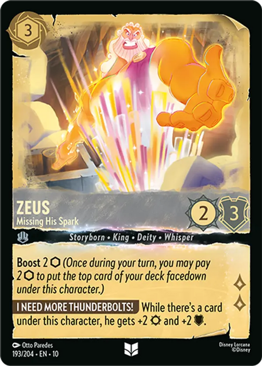 Set 10-193 | Zeus - Missing His Spark | Uncommon