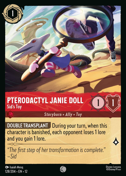 Set12-128 | Pterodactyl Janie Doll – Sid's Toy | Common | Foil