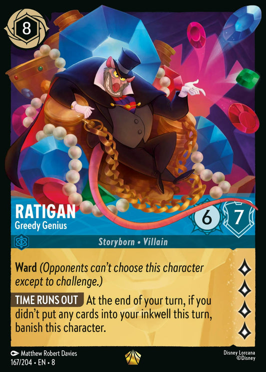 Set 8-167 | Ratigan - Greedy Genius | Legendary