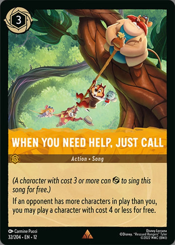 Set12-032 | When You Need Help, Just Call | Rare | Foil