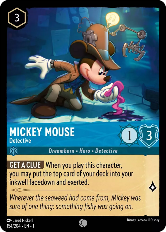 Set 1-154 | Mickey Mouse - Detective |  Common