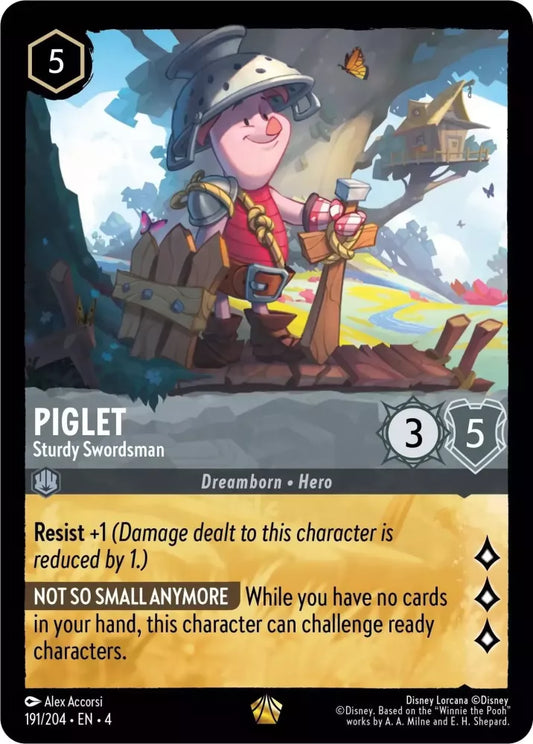 Set 4-191 | Piglet - Sturdy Swordsman | Legendary