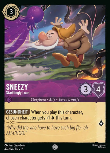 Set12-042 | Sneezy – Startlingly Loud | Common | Non-Foil