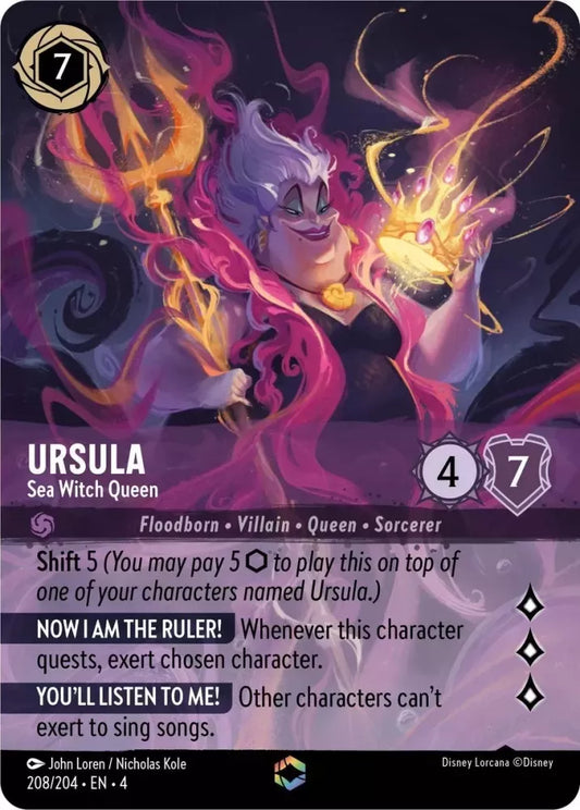 Set 4-208 | Ursula - Sea Witch Queen | Enchanted