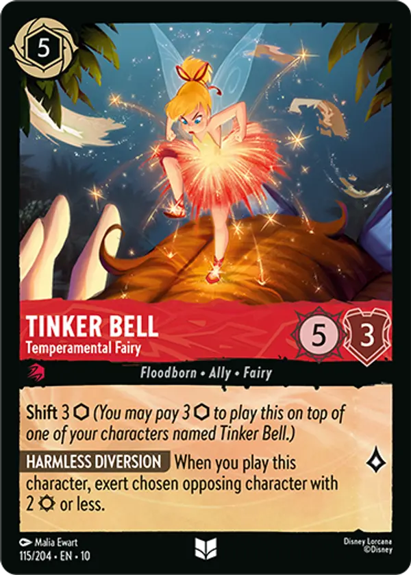 Set 10-115 | Tinker Bell - Temperamental Fairy | Uncommon