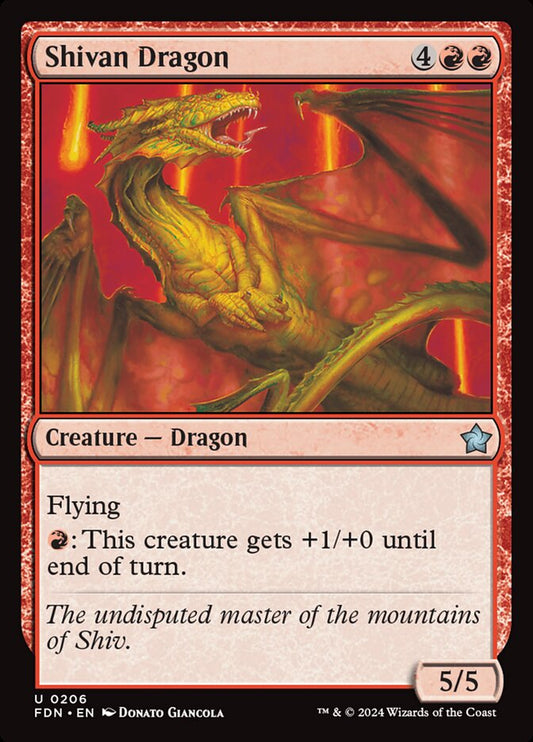FDN-0206 | Shivan Dragon | EN  | - | Foil