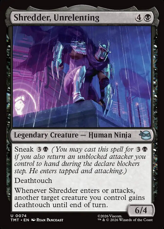 TMT-0074 | Shredder, Unrelenting | EN  | - | Foil