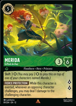 Set12-089 | Merida – Gifted Archer | Rare | Foil