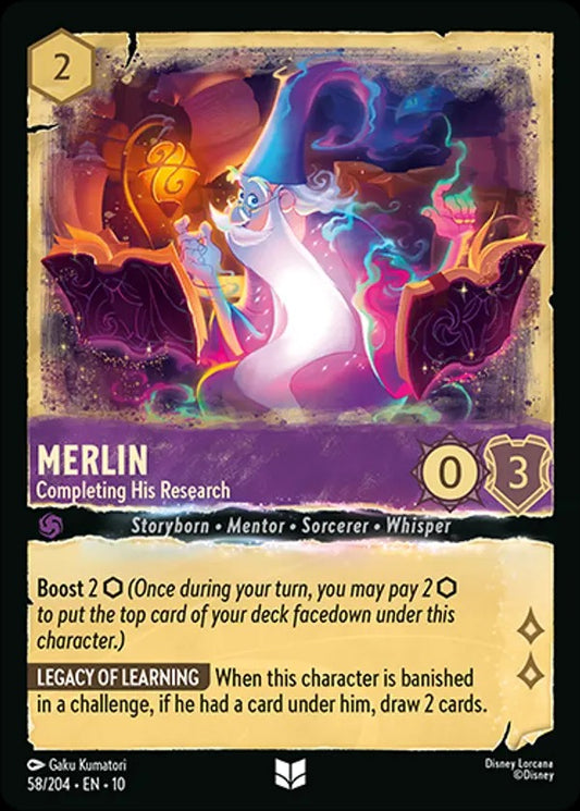 Set 10-058 | Merlin - Completing His Research | Uncommon