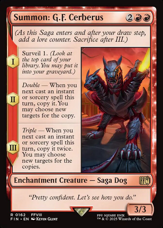 FIN-0162 | Summon: G.F. Cerberus | EN  | - | Foil