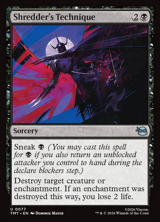 EN | Shredder's Technique| Foil| TMT-77