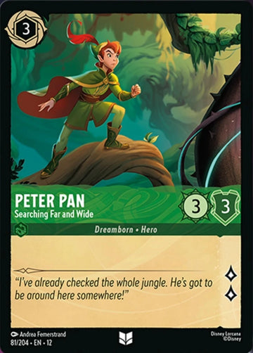 Set12-081 | Peter Pan – Searching Far and Wide | Uncommon | Foil