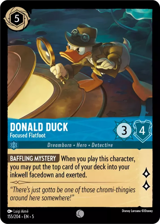 Set 5-155 | Donald Duck - Focused Flatfoot | Common