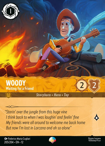 Set12-205 | Woody – Waiting for a Friend | Common | Foil
