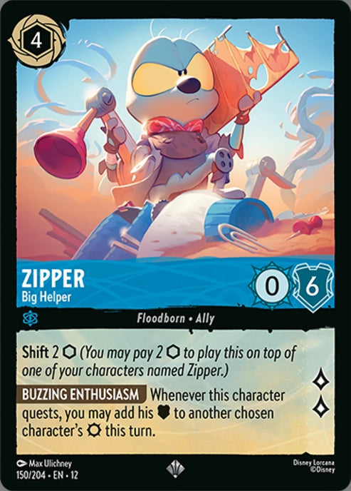 Set12-150 | Zipper – Big Helper | Super Rare | Foil