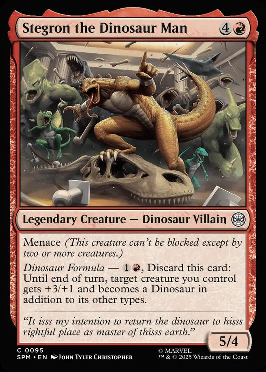 SPM-0095 | Stegron the Dinosaur Man | EN  | C | Foil