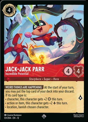 Set12-121 | Jack–Jack Parr – Incredible Potential | Super Rare | Non-Foil