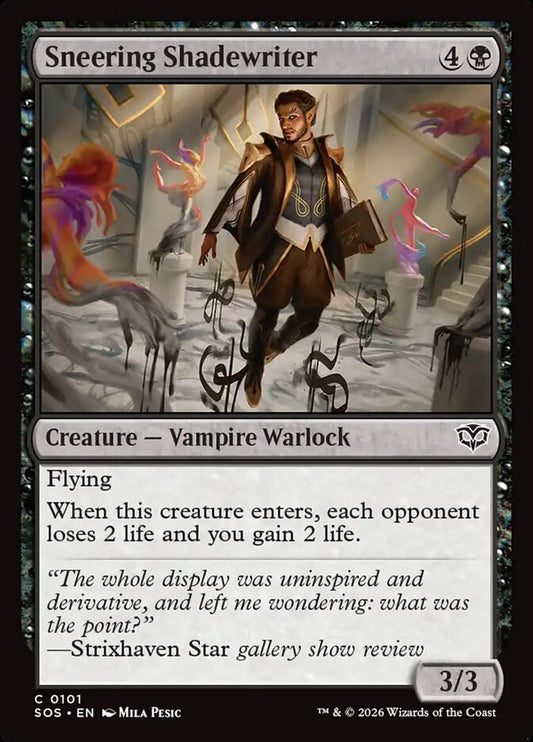 SOS-101 Sneering Shadewriter -EN- C (Foil)