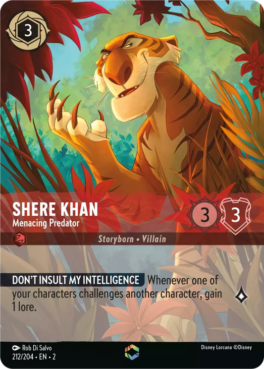Set 2-212 | Shere Khan - Menacing Predator | Enchanted