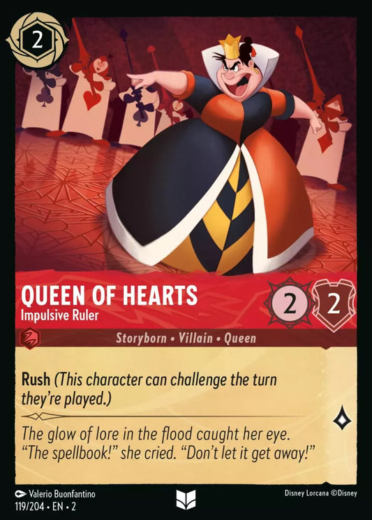 Set 2-119 | Queen of Hearts - Impulsive Ruler | Uncommon