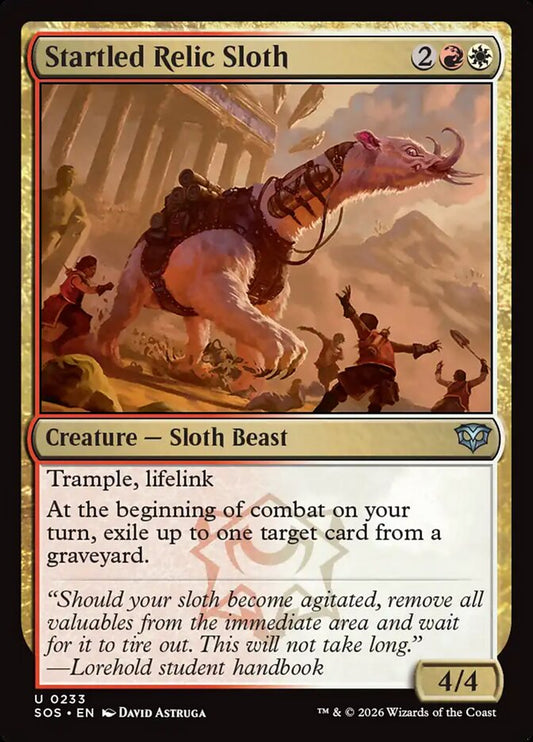SOS-233 Startled Relic Sloth -EN- U (Foil)