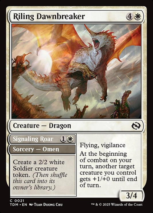 TDM-0021 | Riling Dawnbreaker // Signaling Roar | EN  | - | Foil