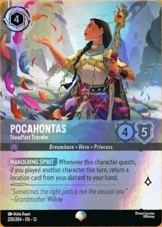 Set12-220 | Pocahontas – Steadfast Traveler | Rare | Foil
