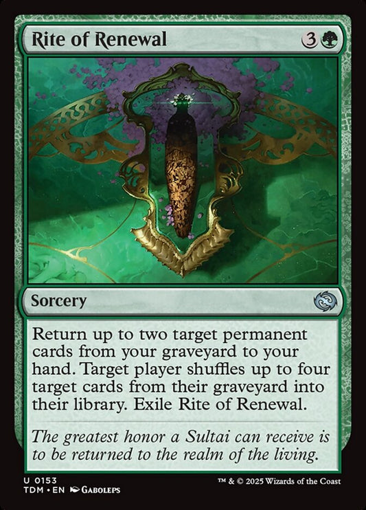 TDM-0153 | Rite of Renewal | EN  | - | Foil