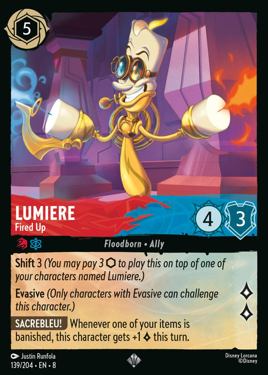 Set 8-139 | Lumiere - Fired Up | Super Rare