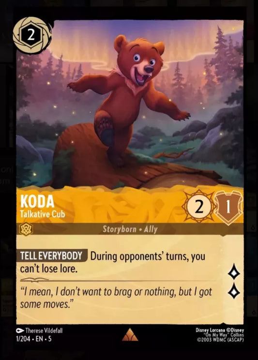 Set 5-001 | Koda - Talkative Cub | Rare