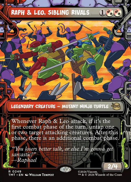 TMT-0249 | Raph & Leo, Sibling Rivals | EN  | - | Foil