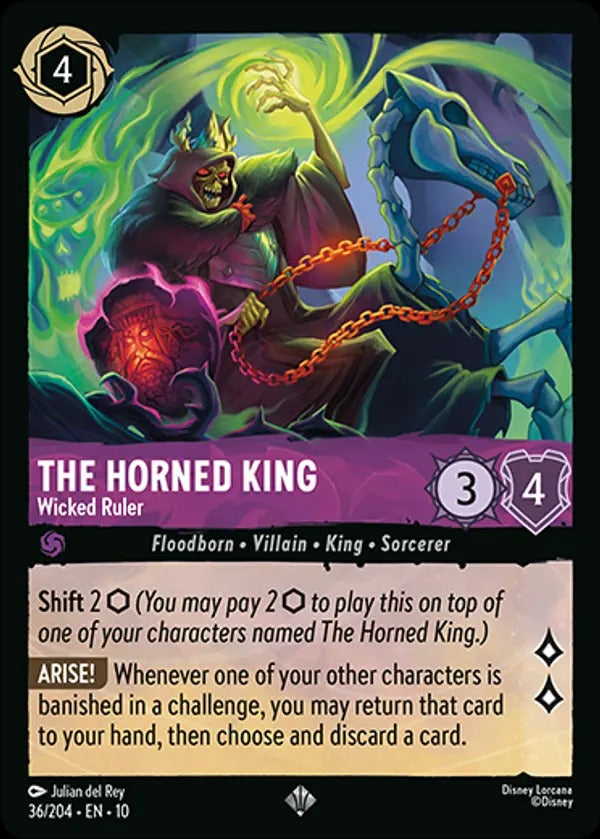 Set 10-036 | The Horned King - Wicked Ruler | Super Rare