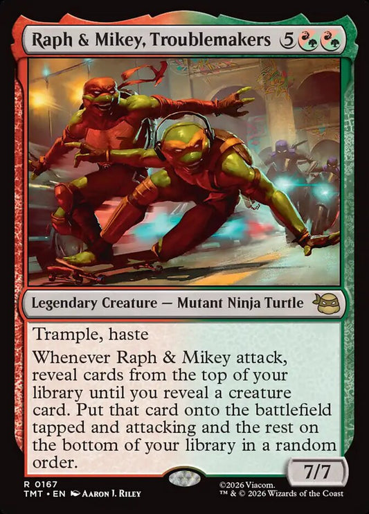 TMT-167 Raph & Mikey, Troublemakers | Rare (EN)