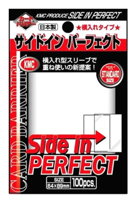 KMC 100 Standard Sized Card Sleeves Deck Protectors - Side In Perfect