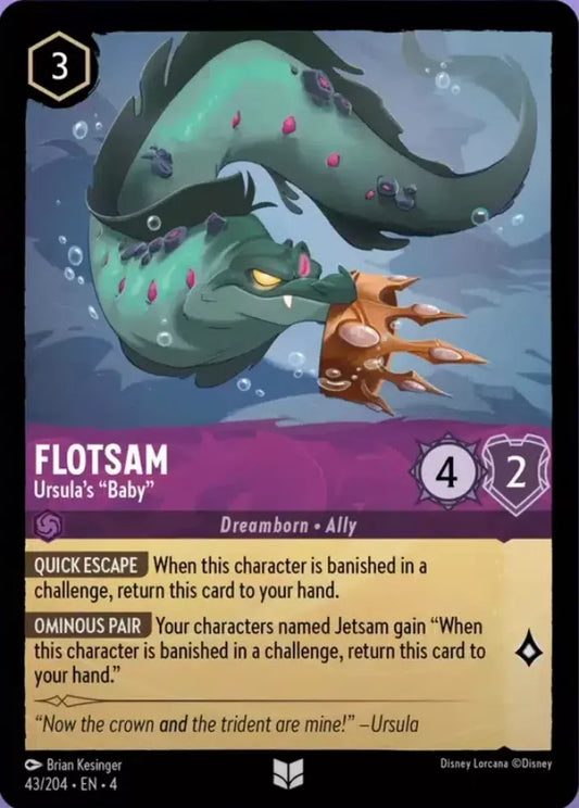 Set 4-043 | Flotsam - Ursula's "Baby" | Uncommon